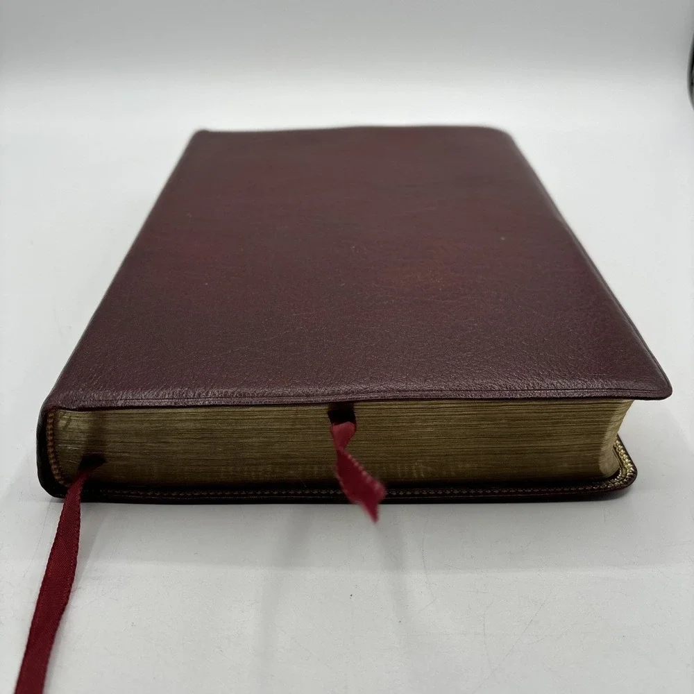 The Open Bible KJV Red Letter Ed 1975‎ Nelson Water Buffalo Leather Lined READ